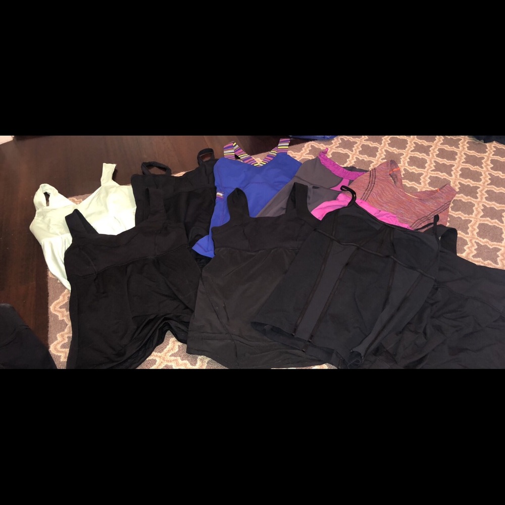 11 Assorted size 8 LULUlemon athletic tops